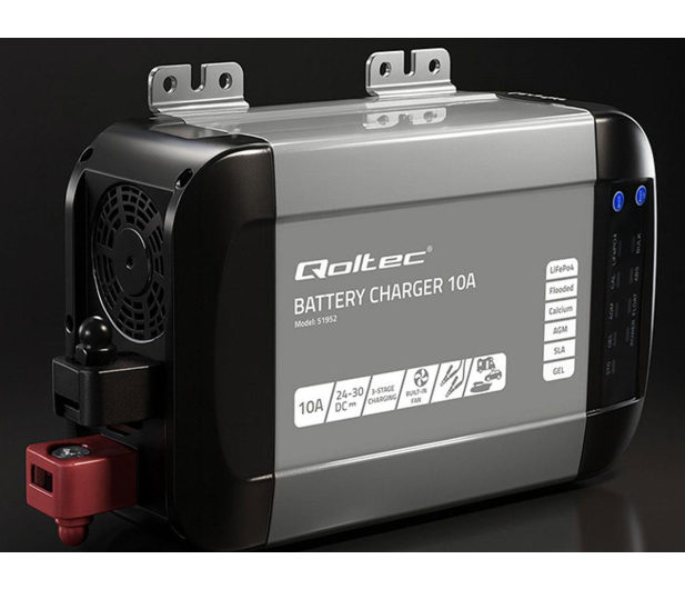 Qoltec Monolith  (LiFePO4, AGM, GEL, SLA, 10A, 24V) - 1483430 - zdjęcie 4